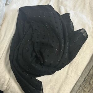 Sparkly black scarf